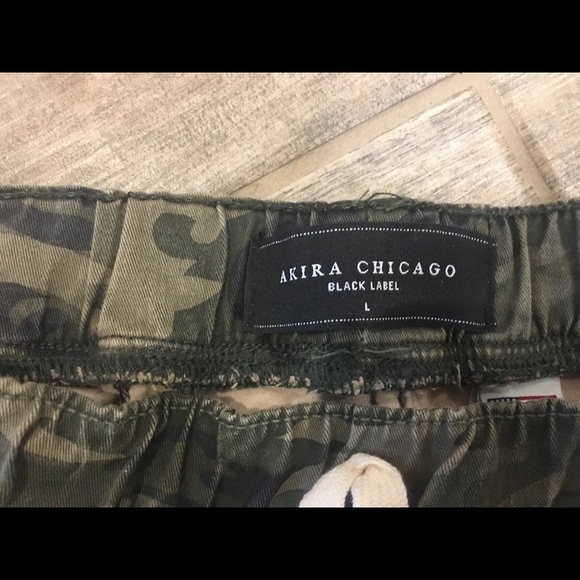 Akira Distressed Camo Joggers - Picture 3 of 7